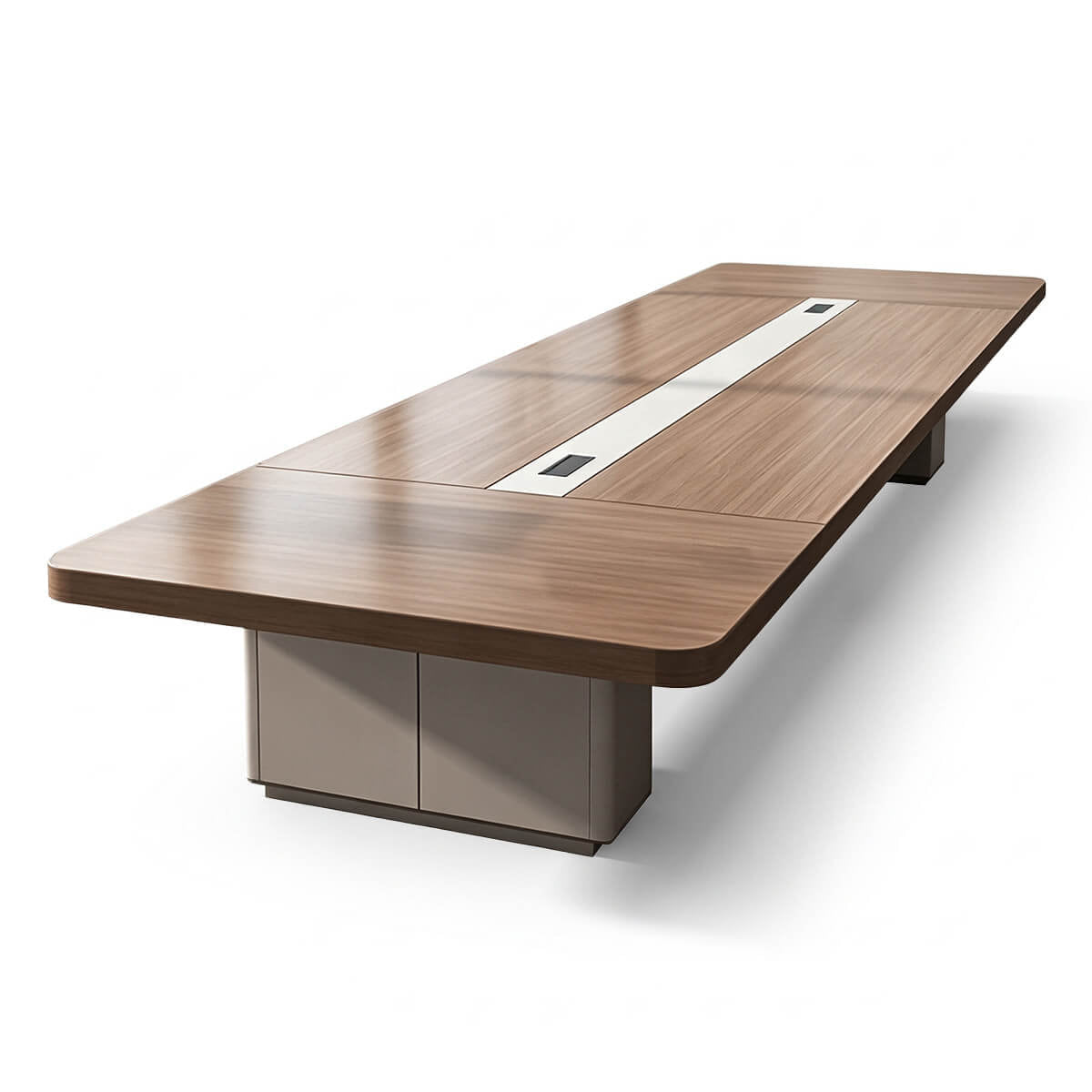 Executive Meeting Table with Integrated Storage