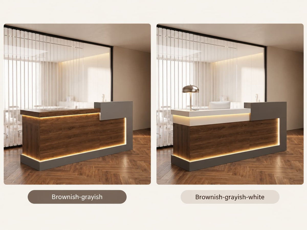 Professional Receptionist Desk | Reception Counter for Sale - Color Options