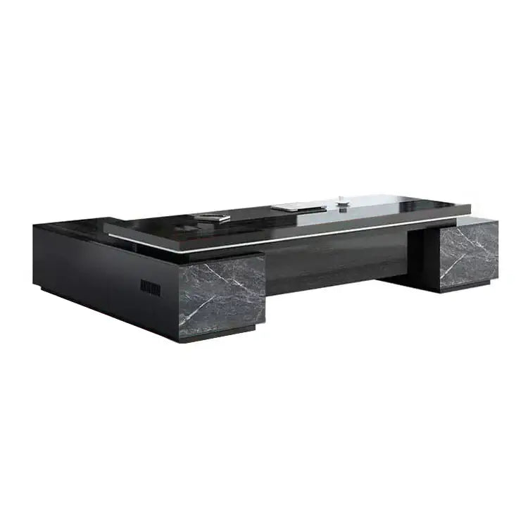 Black Marble Executive Desk - Modern CEO Office Desk ANZHAP-LBZ-1074-mainpictures 7