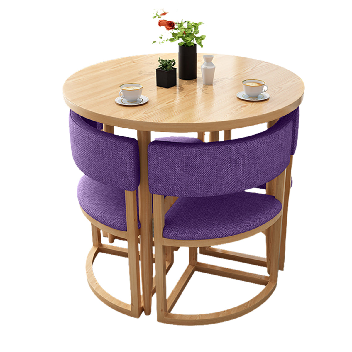Compact 80cm Office Breakroom Set - Nesting Table and Chairs - ANZHAP JDZH-2021 Main picture13