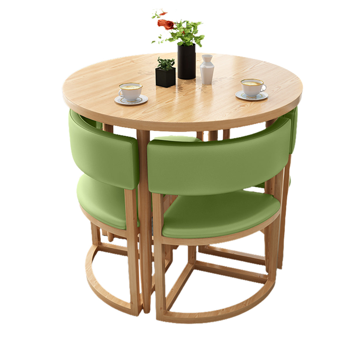 Compact 80cm Office Breakroom Set - Nesting Table and Chairs - ANZHAP JDZH-2021 Main picture 19