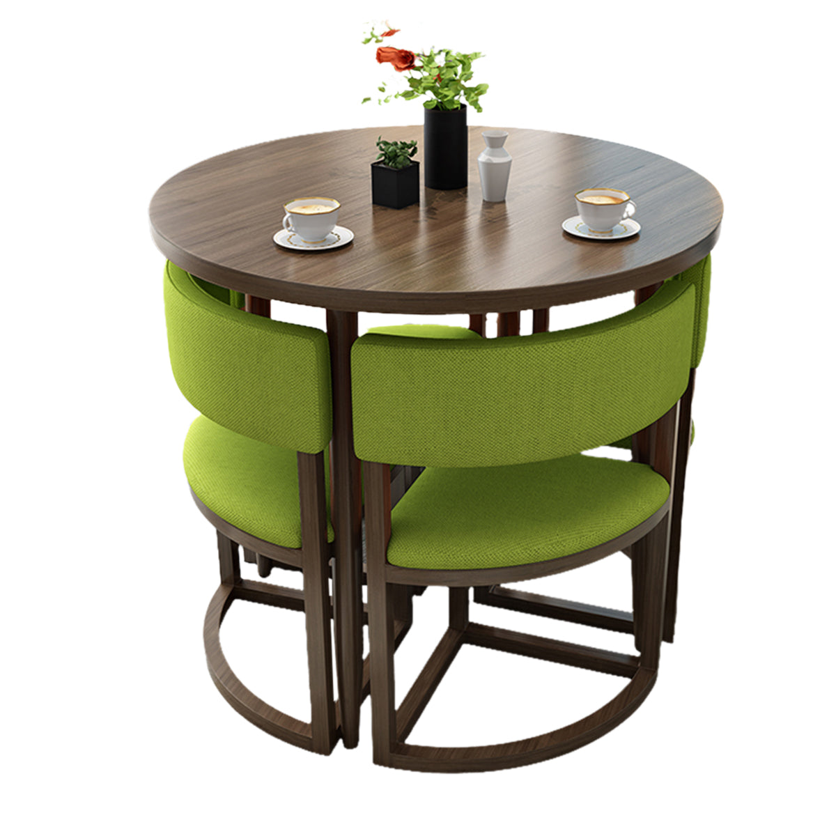 Compact 80cm Office Breakroom Set - Nesting Table and Chairs - ANZHAP JDZH-2021 Main picture 24