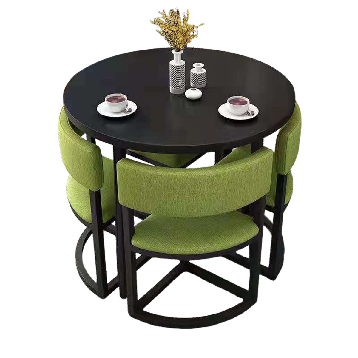 Compact 80cm Office Breakroom Set - Nesting Table and Chairs - ANZHAP JDZH-2021 Main picture 42