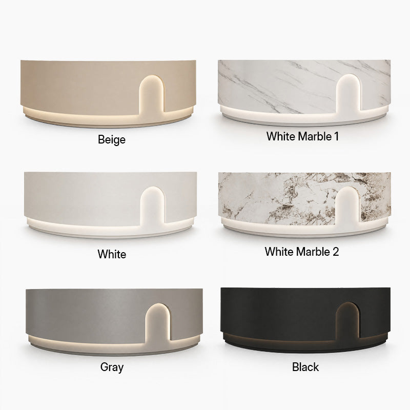 Curved Reception Desk for Modern Offices and Salons & Clinic - Color Options