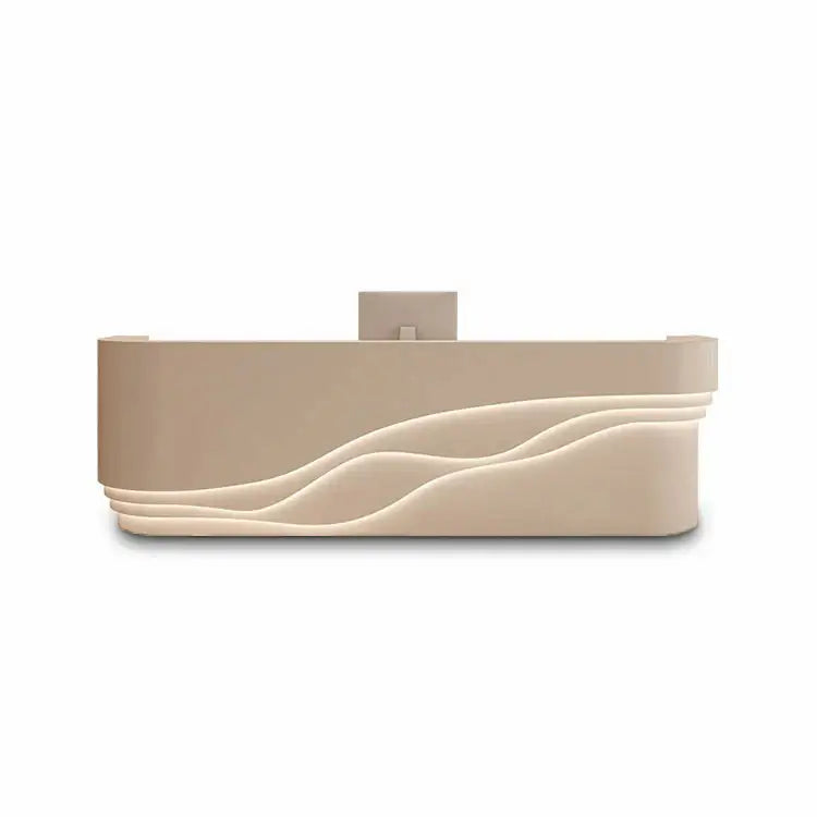 Curved White LED Welcome Desk Modern Reception Area Front Counter ANZHAP- JDT-7118-mainpictures 5