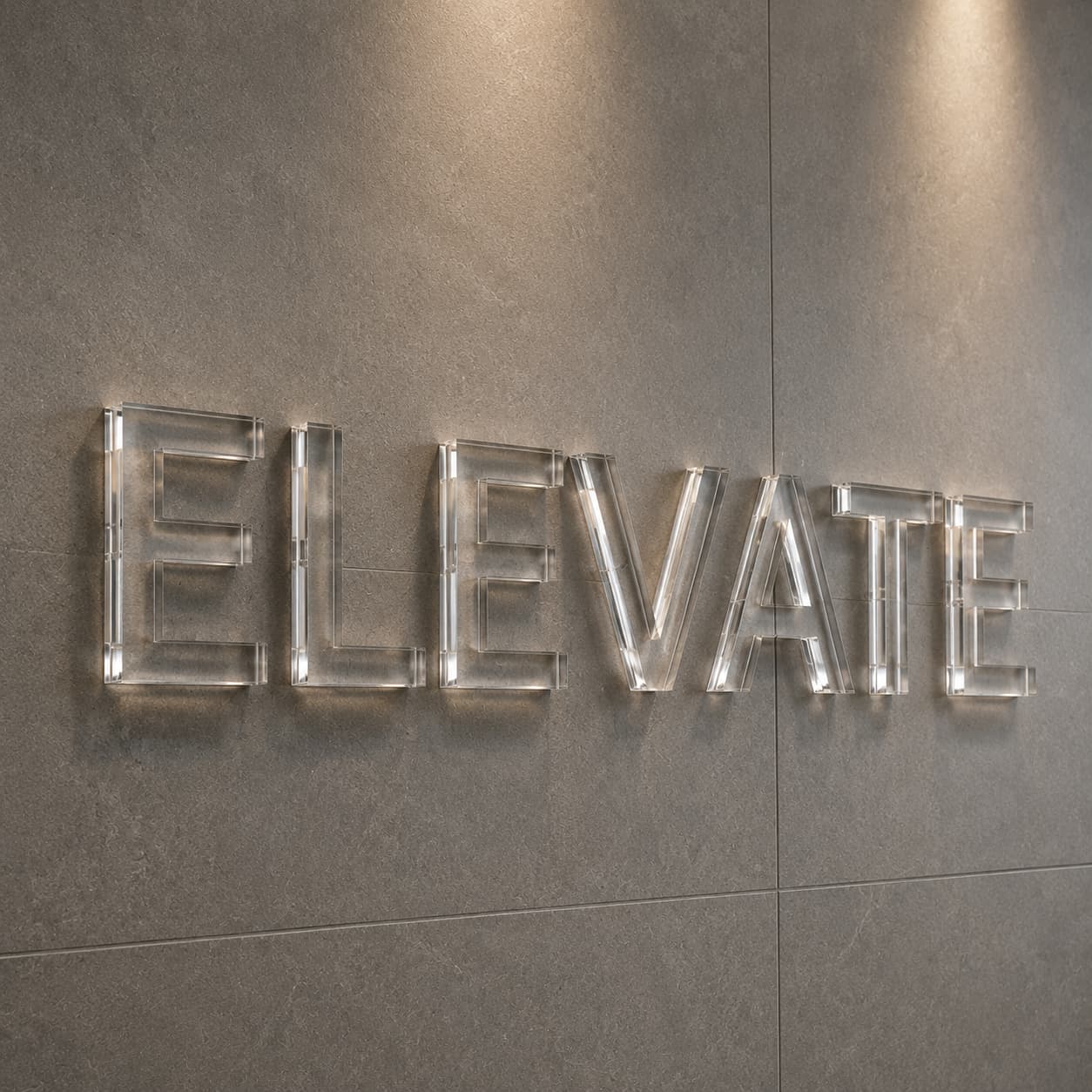 Custom 3D Acrylic Letters for Reception Desk Logo-4