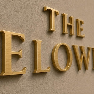 Custom Stainless Steel Metal Letters for Reception Desk Logo-5