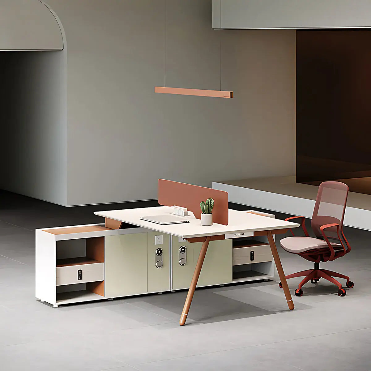 Designer Office Desk - Aesthetic Minimalist Desk Setup ANZHAP-BGZ-204-mainpictures 19