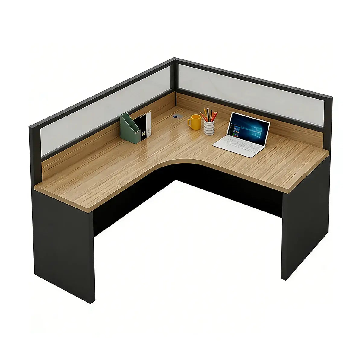 L-Shaped Shared Office Desk - Professional Workstation ANZHAP-YGZ-744-mainpictures 8