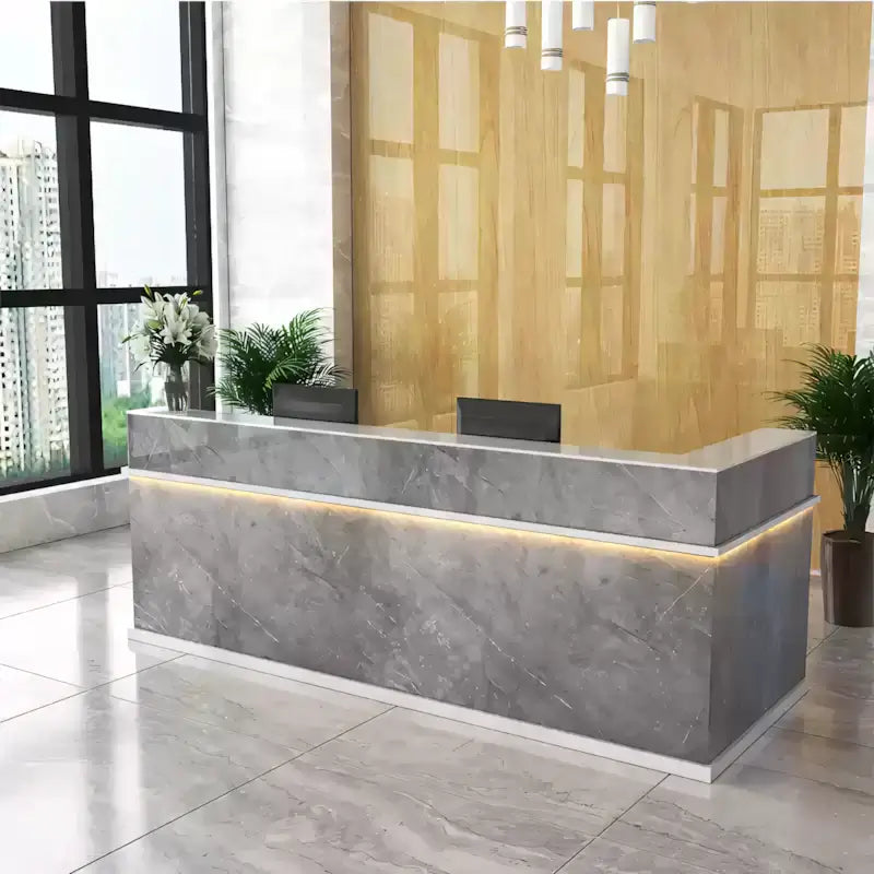 LED Business Reception Desk Checkout Counter Marble Retail Desk ANZHAP-JDT-1049-mianpictures 4