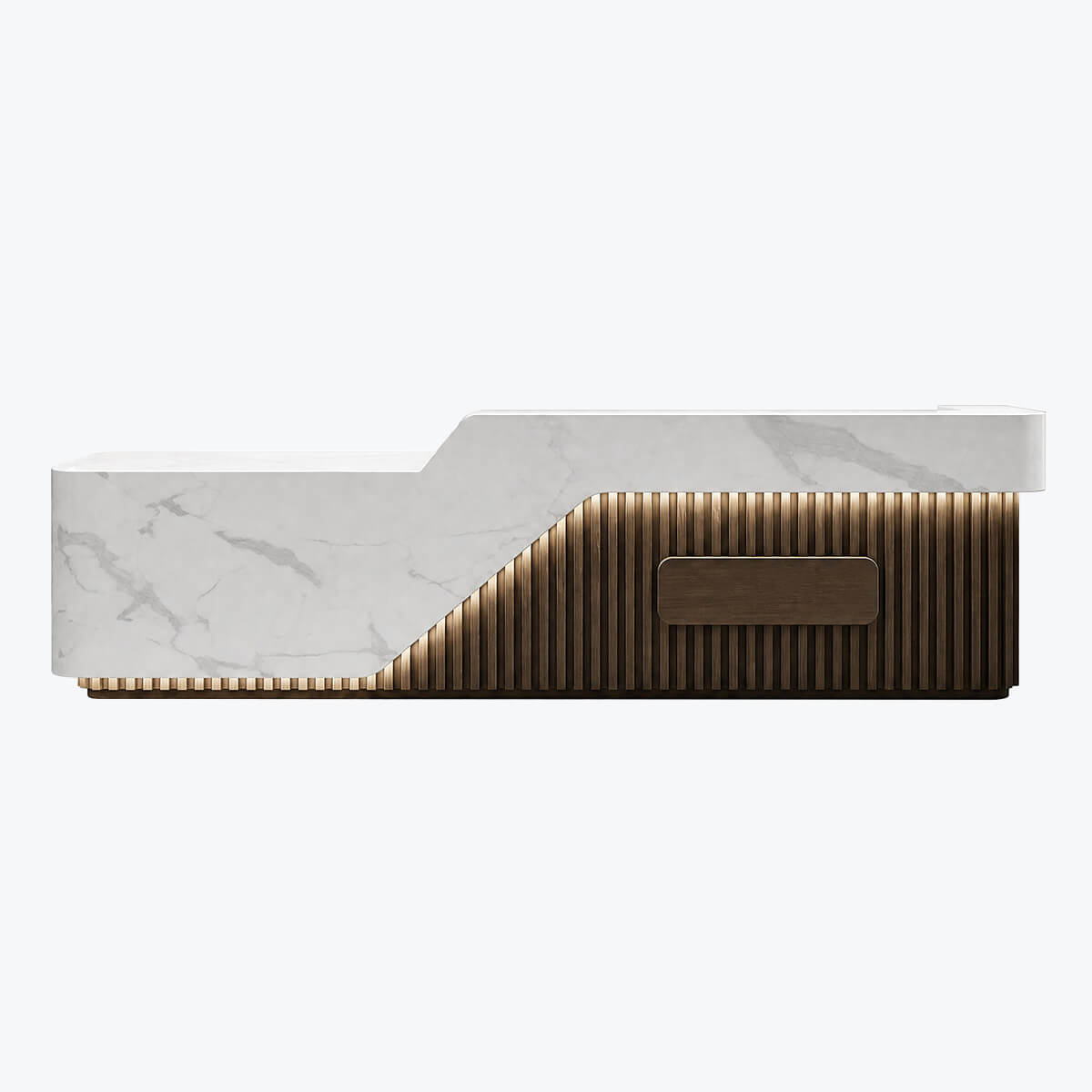 LED Office Welcome Desk with Desk Storage Modern L-Shaped ANZHAP-JDT-2098-main pictures 4