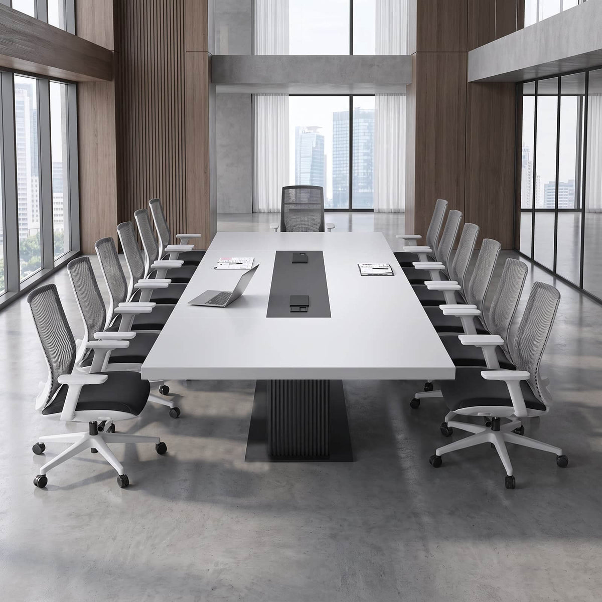 LargeConferenceTablewithPower CableManagement-HYZ-26002-mainpictures 19