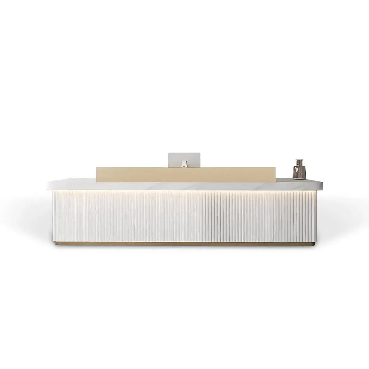 Large Fully Assembled Reception Counter Modern White LED Front Desk ANZHAP- JDT-7162-mainpictures 12