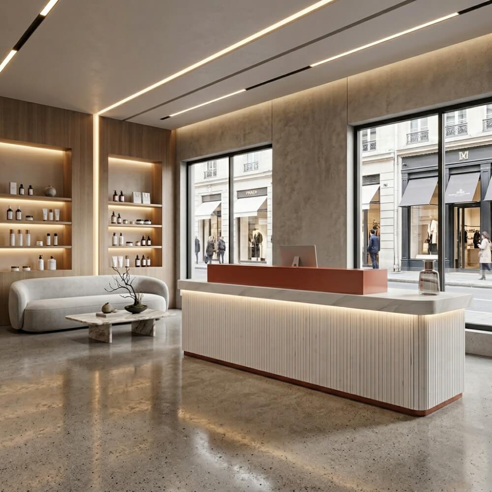 Large Fully Assembled Reception Counter Modern White LED Front Desk ANZHAP- JDT-7162-mainpictures 9