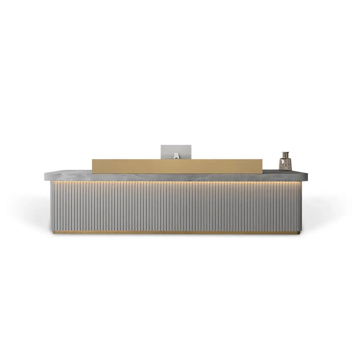 Large Fully Assembled Reception Counter Modern White LED Front Desk ANZHAP- JDT-7162-mainpictures 5