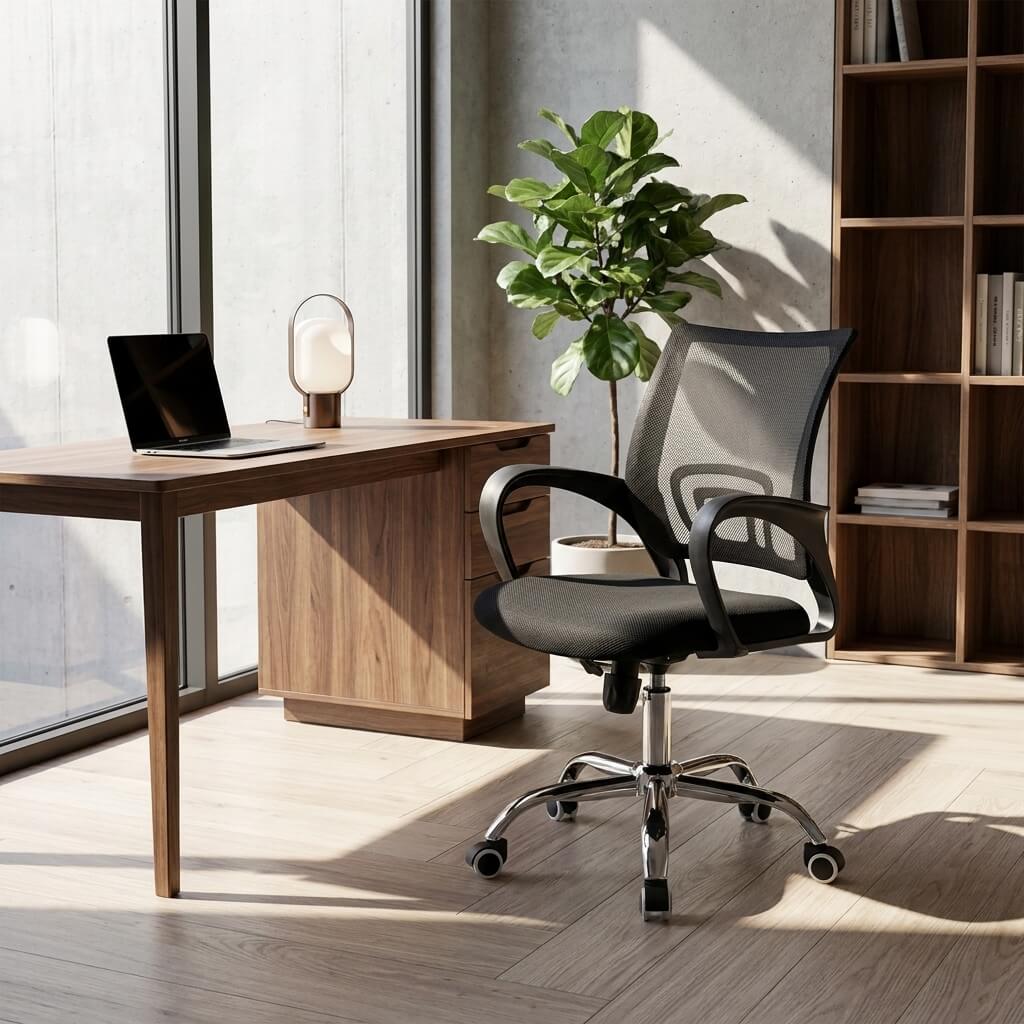 Mesh Director Chair - High Back Executive Office Seating ANZHAP-BGY-1020-mainpictures 2