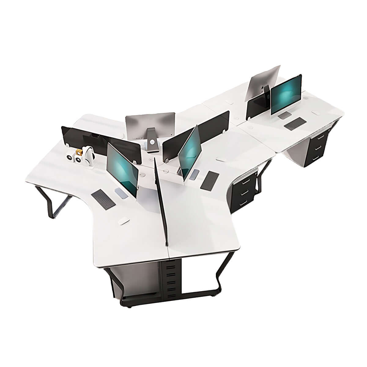 Minimalist Scandi Office Workstation for Creative Agencies - ANZHAP BGZ-015 Main image 16