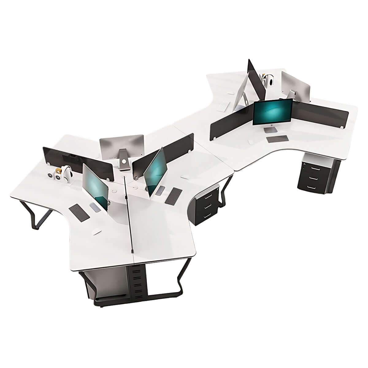 Minimalist Scandi Office Workstation for Creative Agencies - ANZHAP BGZ-015 Main image 18
