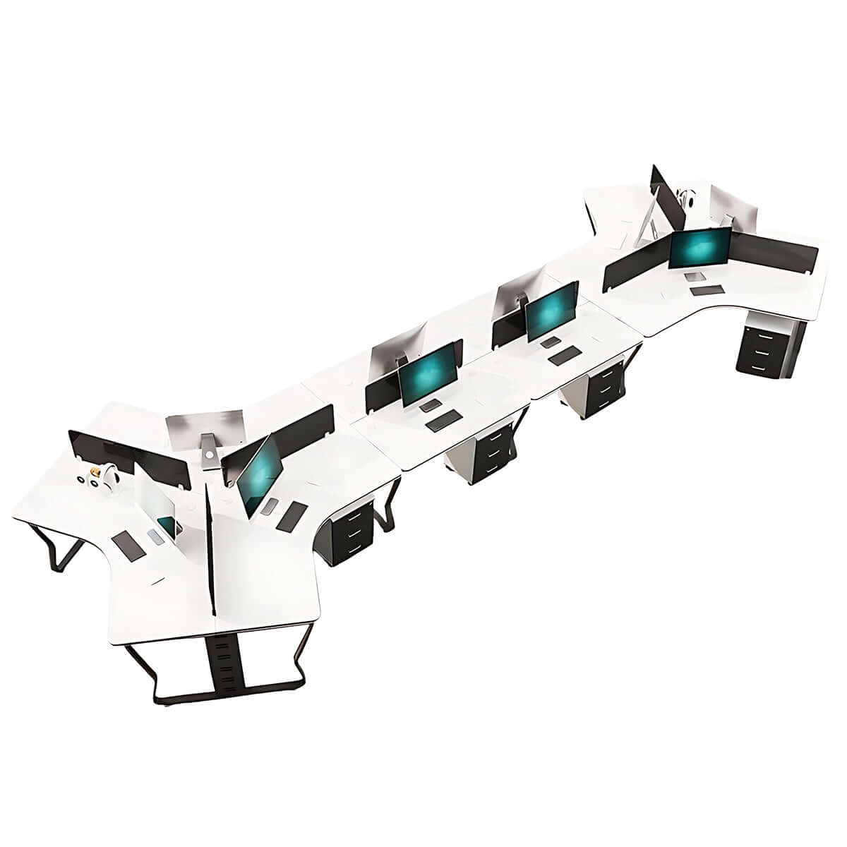 Minimalist Scandi Office Workstation for Creative Agencies - ANZHAP BGZ-015 Main image 24