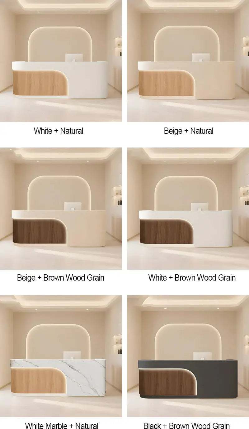 Modern Dental Reception Desk for Clinics and Offices - Color Options