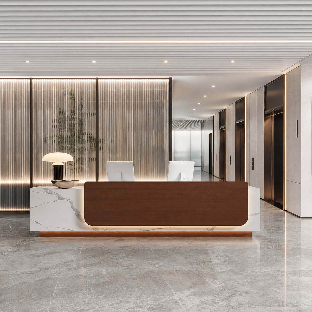 ModernReceptionDeskwithLEDLightingandLockableStorage-JDT-2352-mainpictures 14