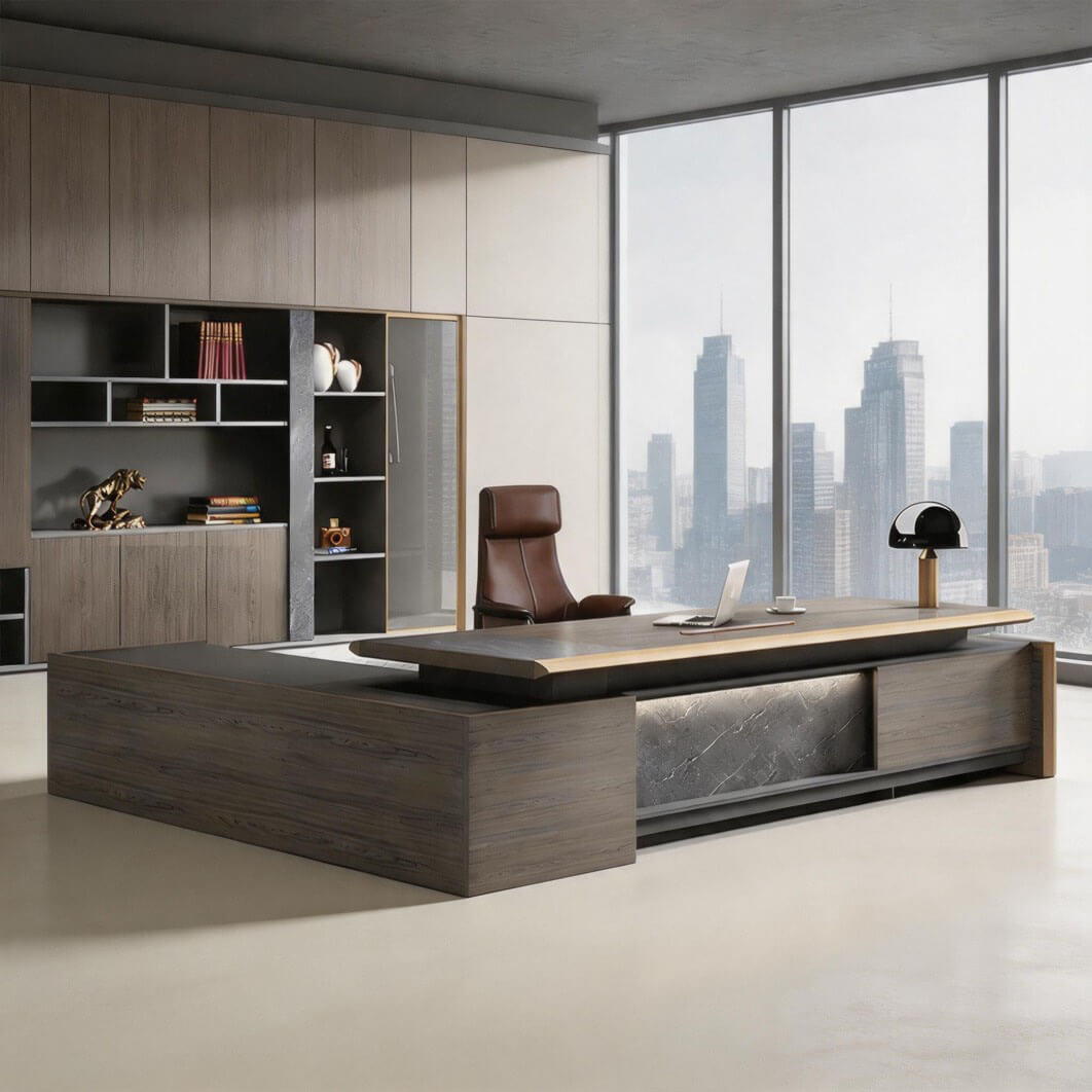 Modern CEO Office Table - Minimalist Executive Workstation ANZHAP-LBZ-708-mianpictures1 3
