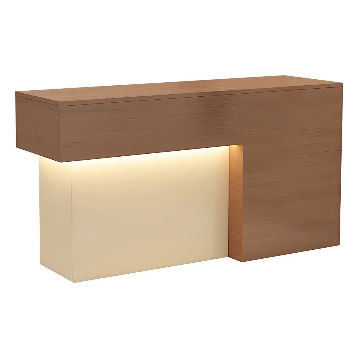 Modern Compact Front Desk with LED Space-Saving Welcome Counter ANZHAP-JDT-2267-mainpict ures 1