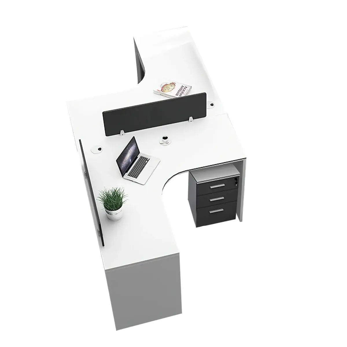 Modern Curved Adjustable Desk - Creative Agency Workstation ANZHAP- BGZ-007-mainpictures 112