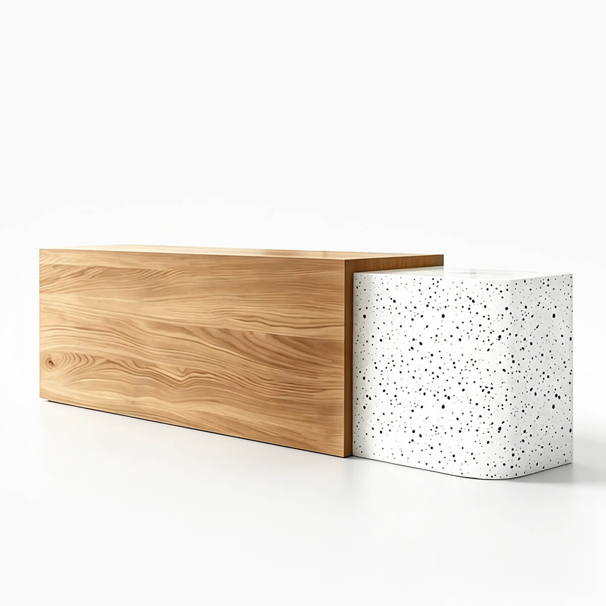 Modern Dual-Tone Reception Counter with Lockable Storage-JDT-2357-mainpictures 11