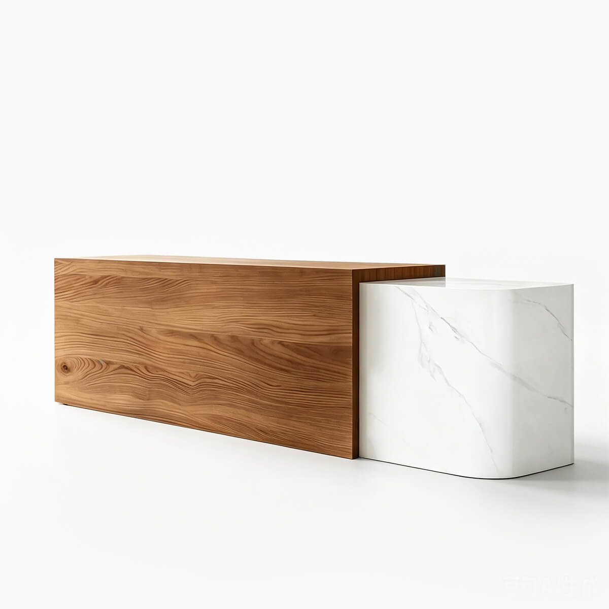 Modern Dual-Tone Reception Counter with Lockable Storage-JDT-2357-mainpictures 21