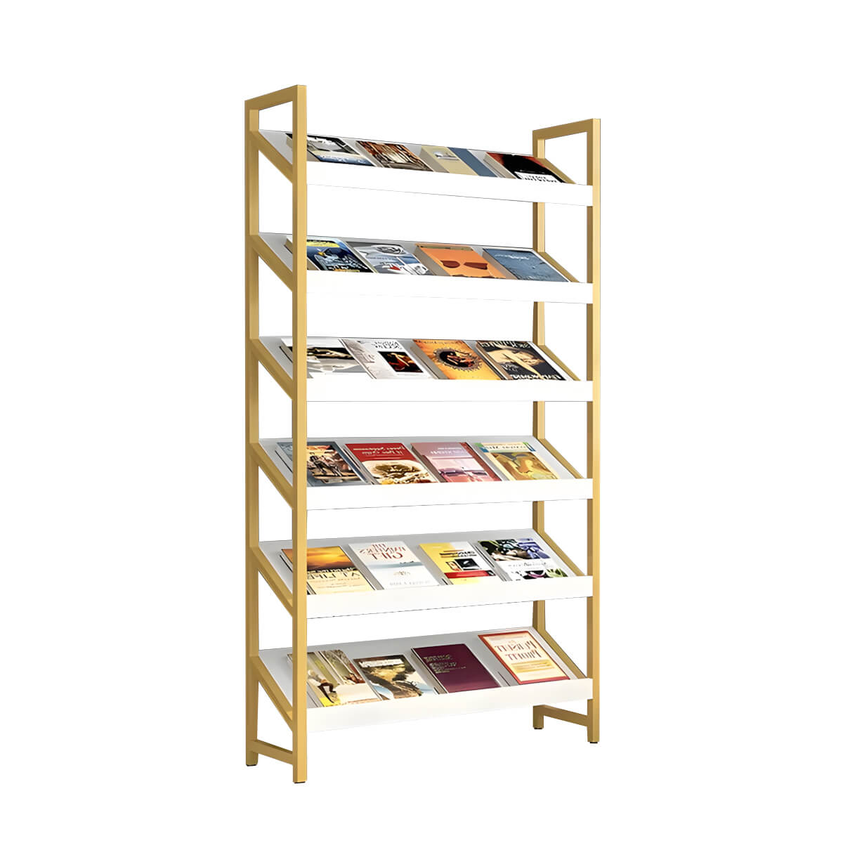 Modern Freestanding Display Shelf and Office Bookcase - ANZHAP ZZJ-008 Main picture 6