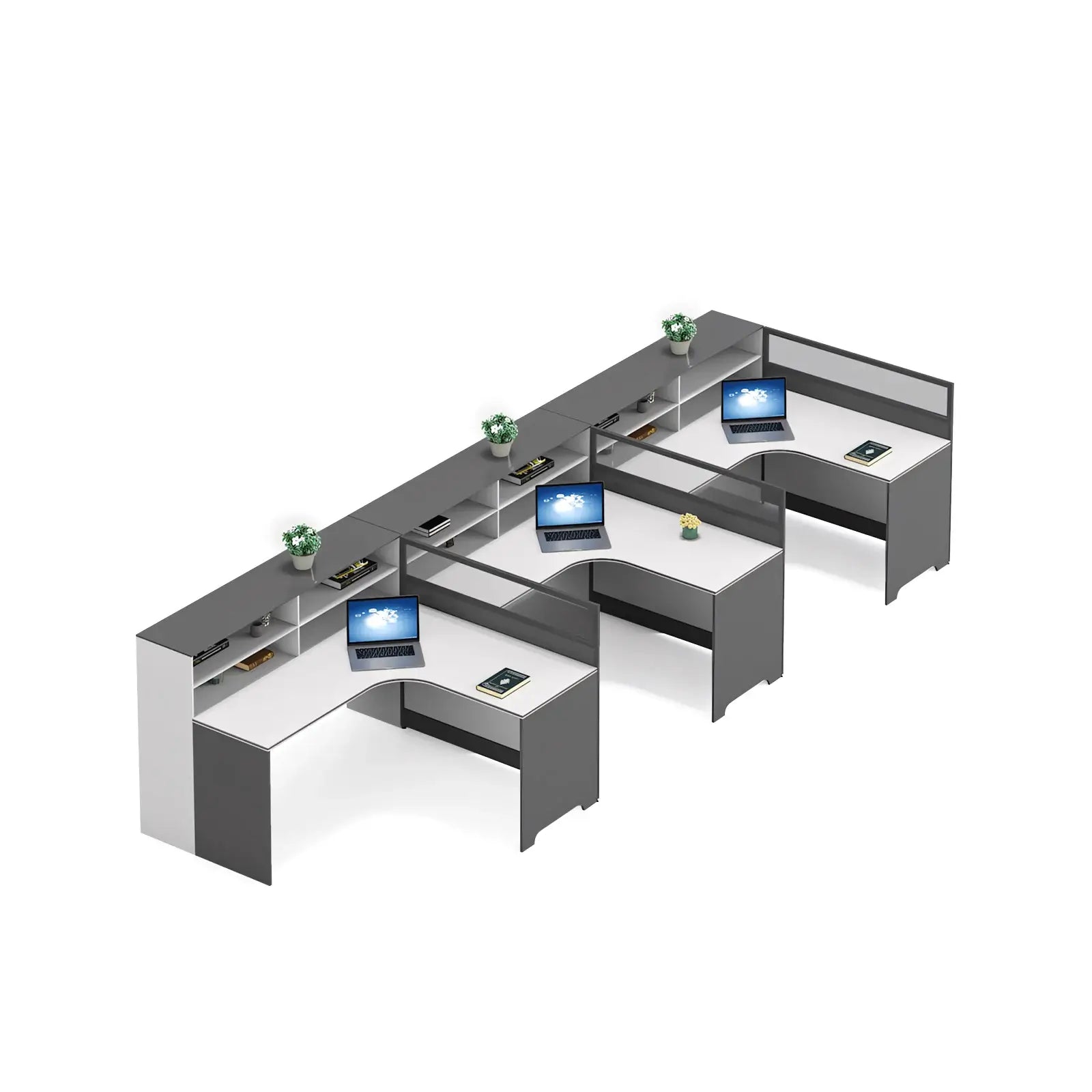 Modern L-Shaped Desk - Corner Workstation with Storage ANZHAP-YGZ-734-mainpictures 10