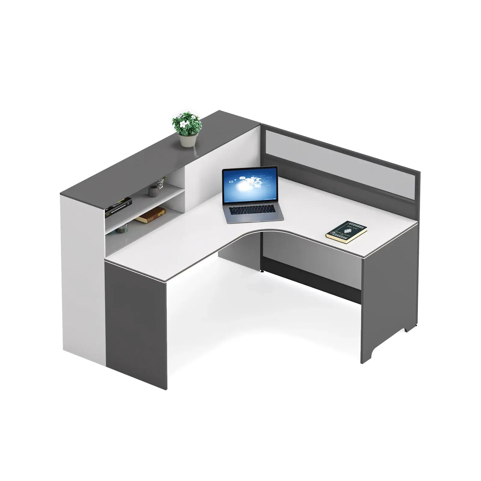Modern L-Shaped Desk - Corner Workstation with Storage ANZHAP-YGZ-734-mainpictures 16