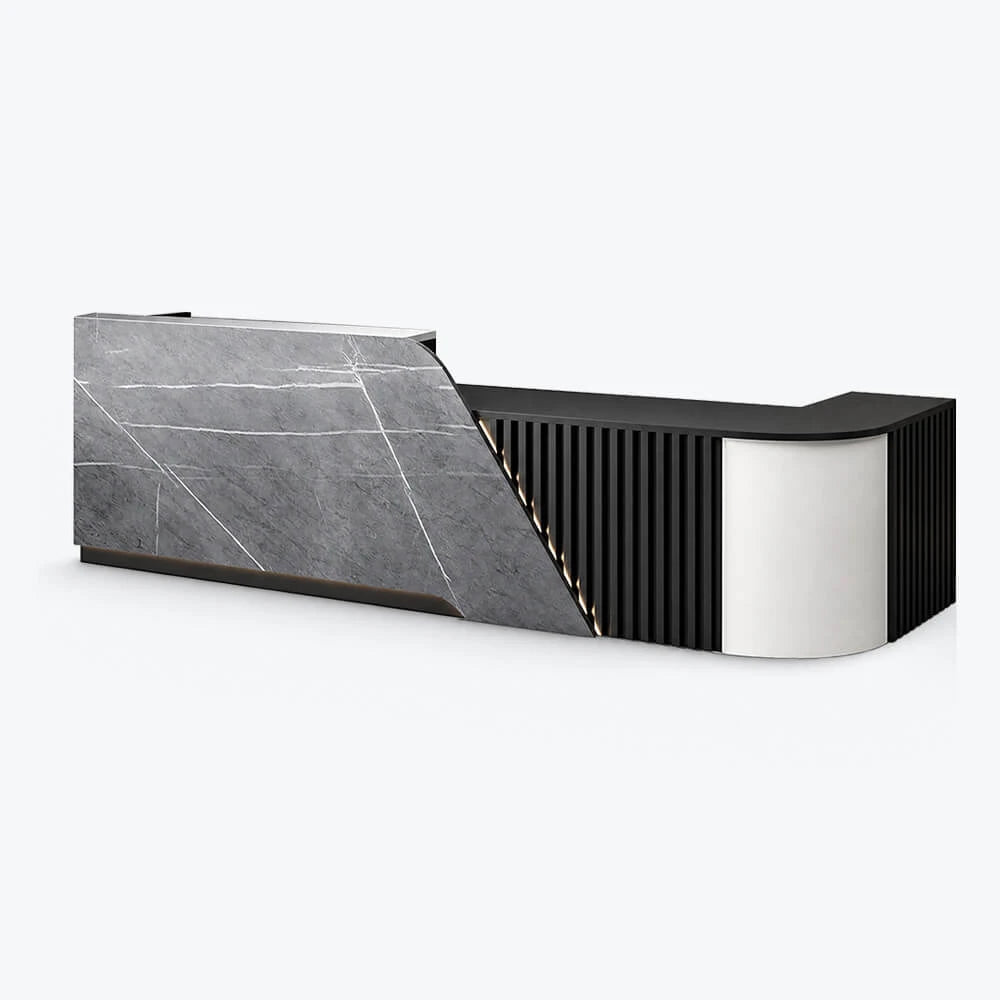 Modern L-Shaped Reception Desk with LED for Medical Clinics Offices ANZHAP- JDT-2248-mainpictures 4