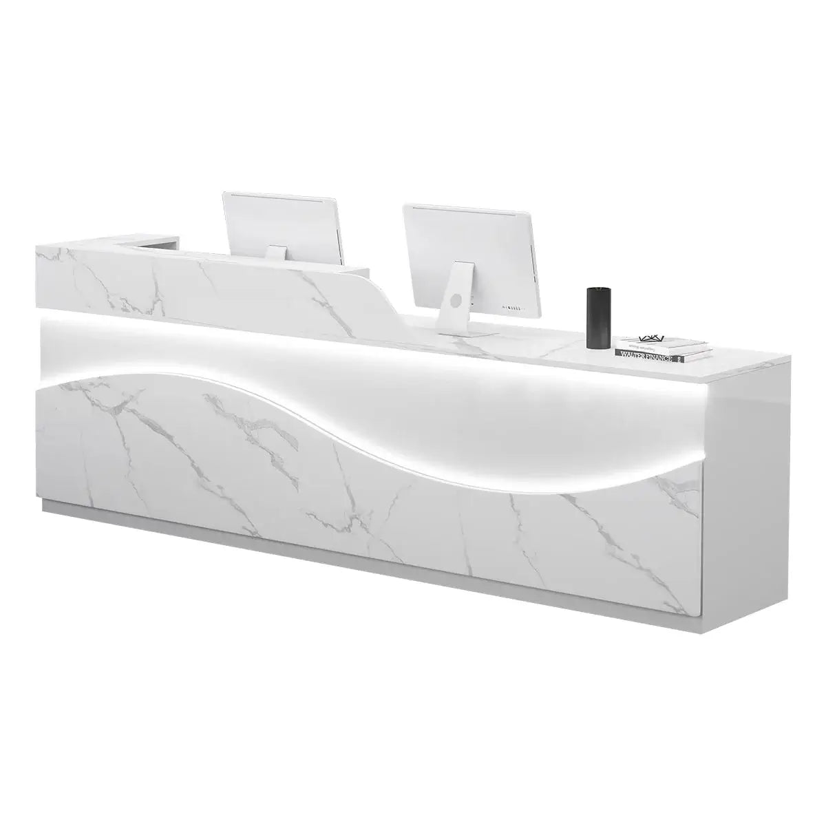 Modern Large White Reception Desk with LED Salon Office Front Desk ANZHAP-JDT-2226-mainpictures 24