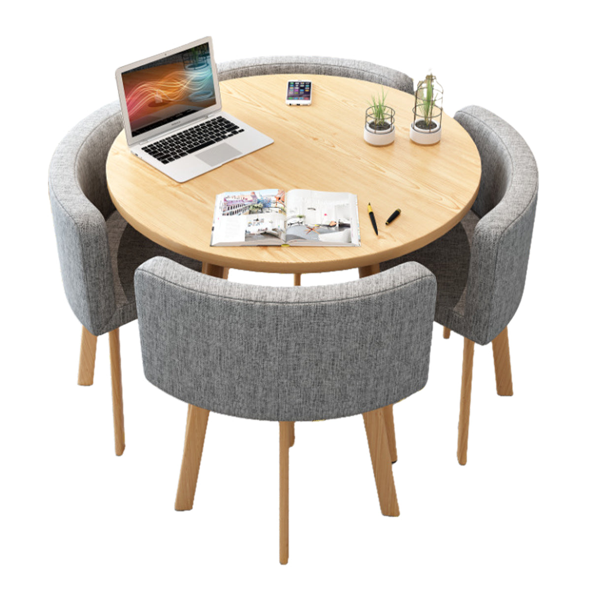 Modern Nesting Table and Chairs for Boutique Office Breakrooms - ANZHAP JDZH-009 Main picture 010
