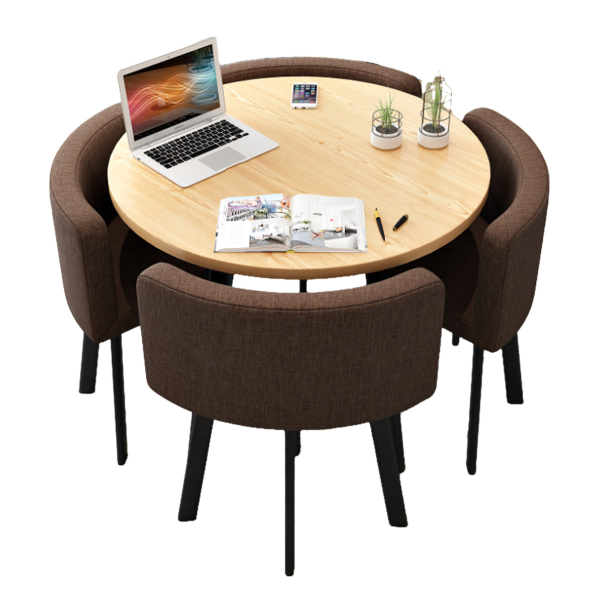 Modern Nesting Table and Chairs for Boutique Office Breakrooms - ANZHAP JDZH-009 Main picture 015