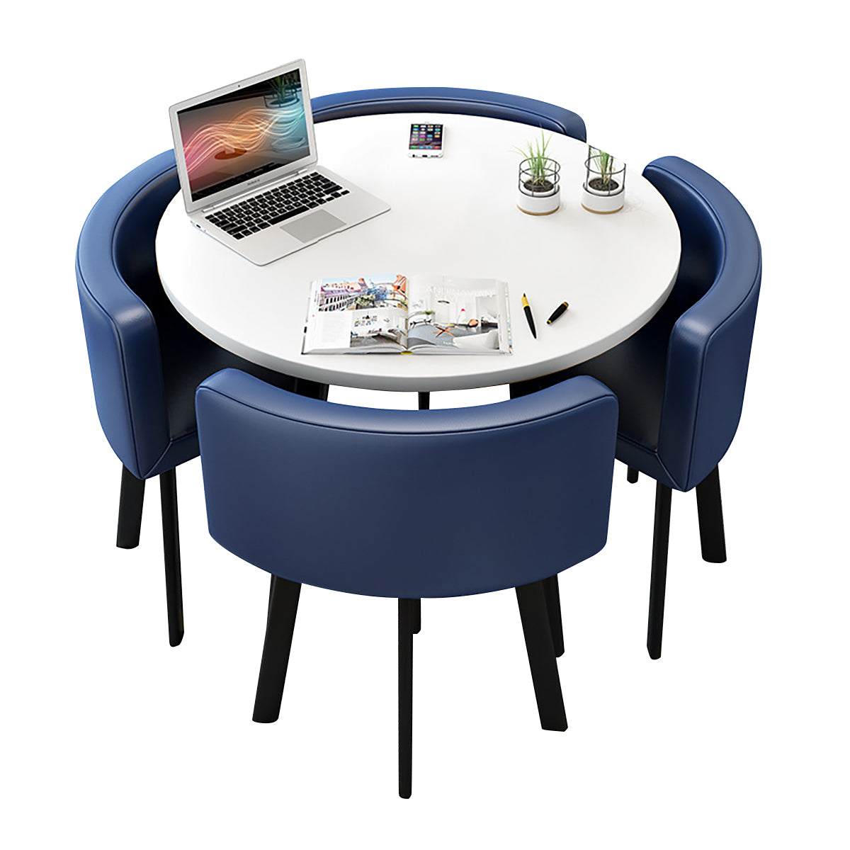 Modern Nesting Table and Chairs for Boutique Office Breakrooms - ANZHAP JDZH-009 Main picture 032