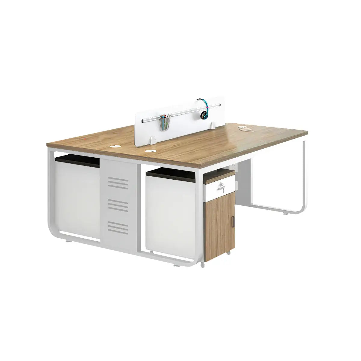 Modern Oak Office Table - Aesthetic Minimalist PC Desk ANZHAP-YGZ-1088-mainpictures 51