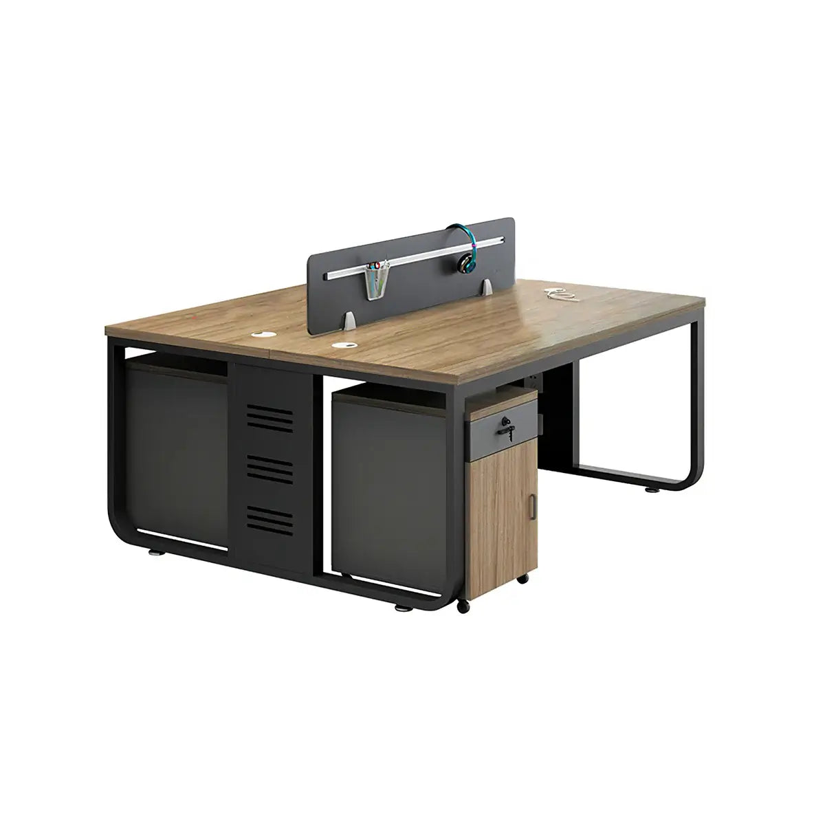 Modern Oak Office Table - Aesthetic Minimalist PC Desk ANZHAP-YGZ-1088-mainpictures 73