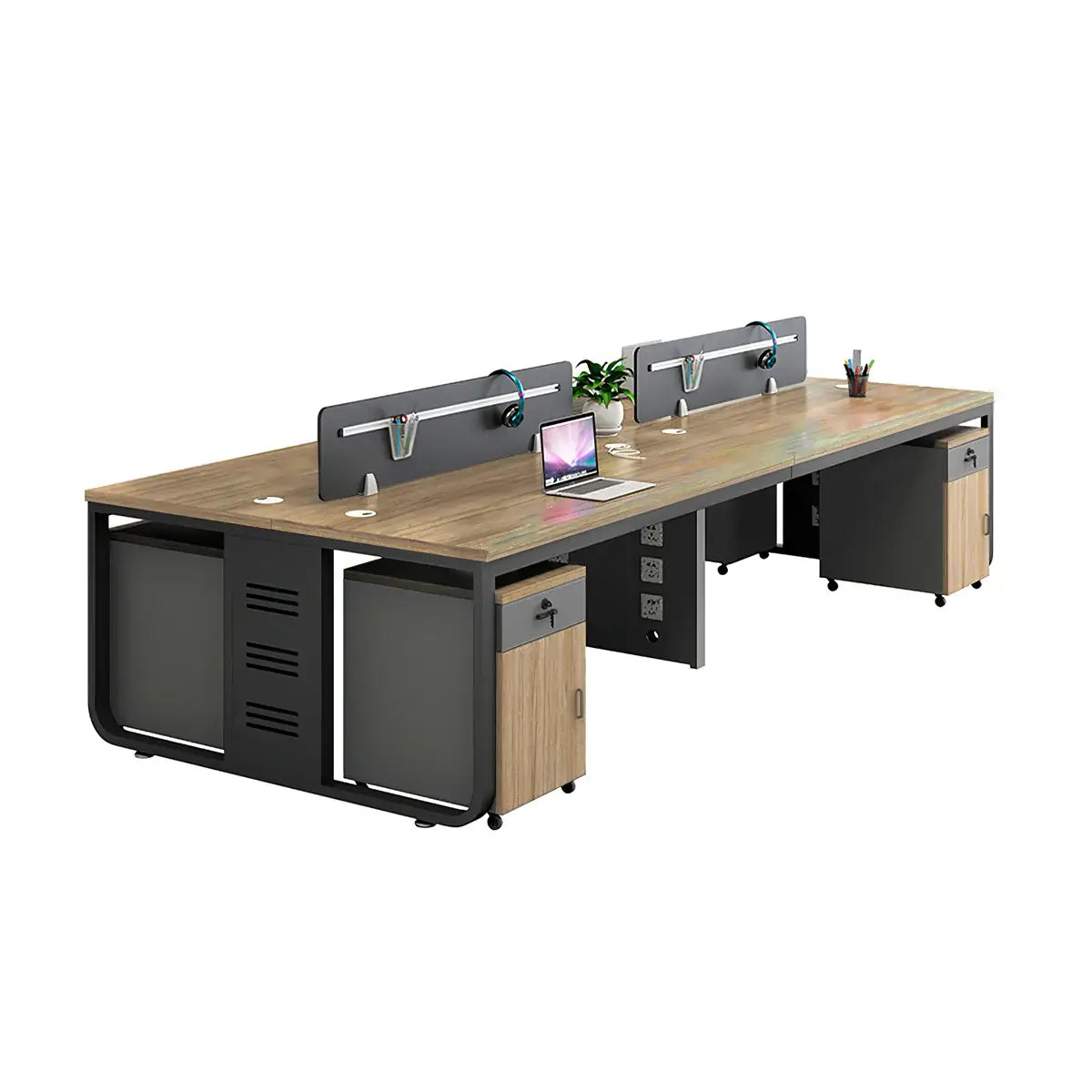 Modern Oak Office Table - Aesthetic Minimalist PC Desk ANZHAP-YGZ-1088-mainpictures 75