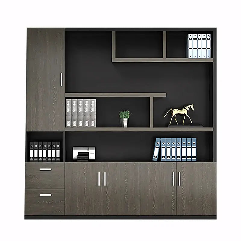 Modern Office Storage Cabinet with Partitioned Shelves ANZHAP-WJG-711-mainpictures 2