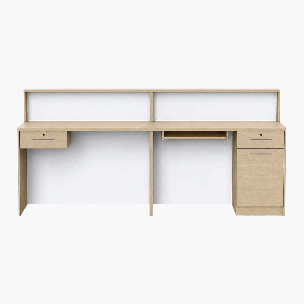 Modern Reception Desk with LED Lockable Drawer Clinic Salon ANZHAP-JDT-2214-main pictures 3