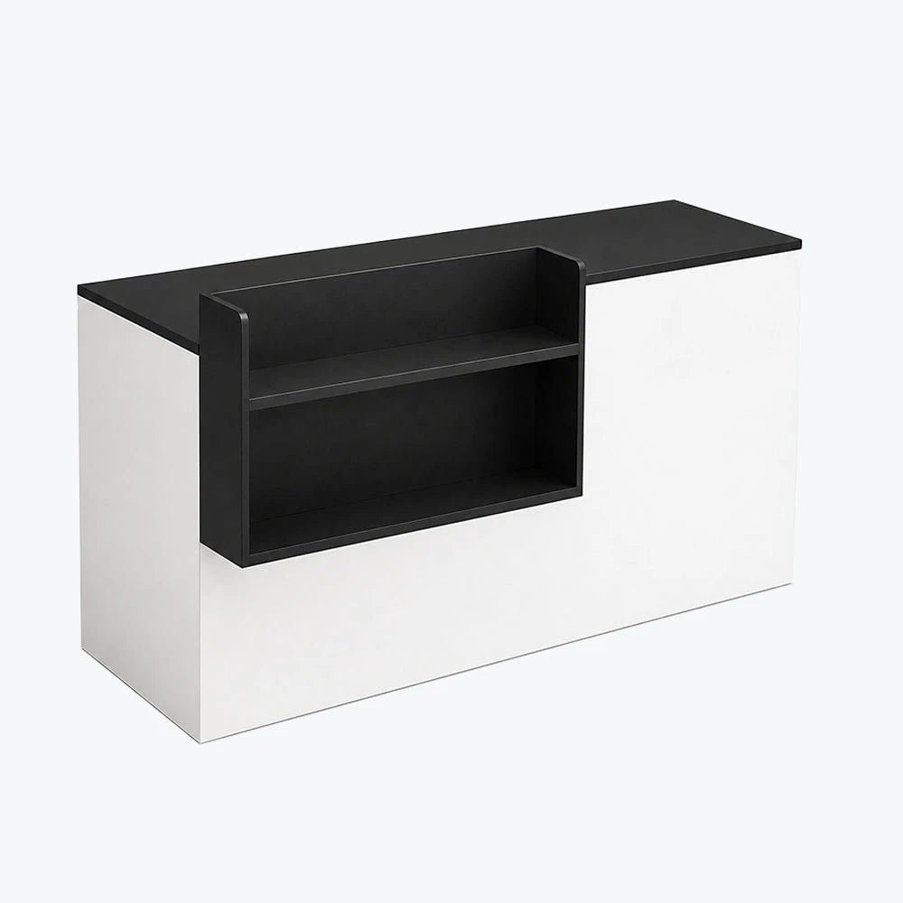 Modern Retail Checkout Counter with Display Shelf Affordable Sales Desk ANZHAP-JDT-2043-mainpictures 10