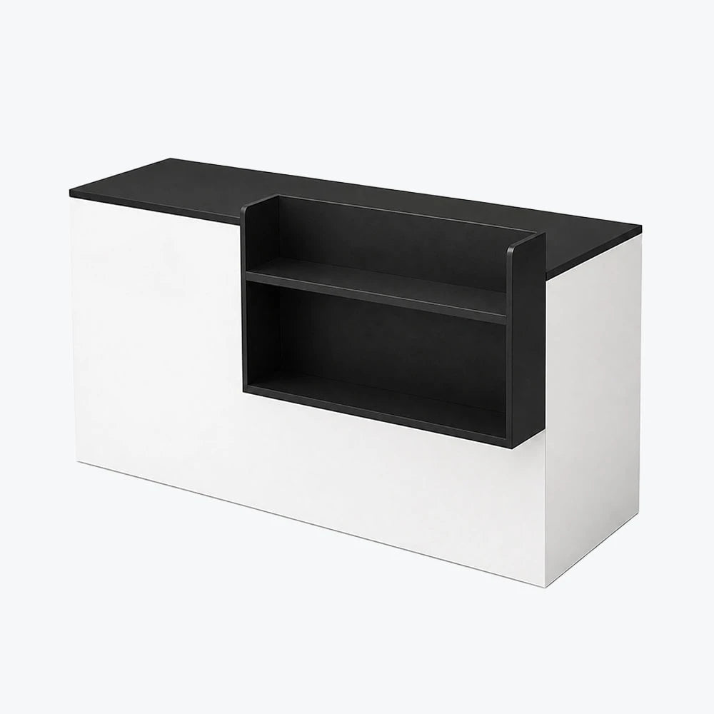 Modern Retail Checkout Counter with Display Shelf Affordable Sales Desk ANZHAP-JDT-2043-mainpictures 11