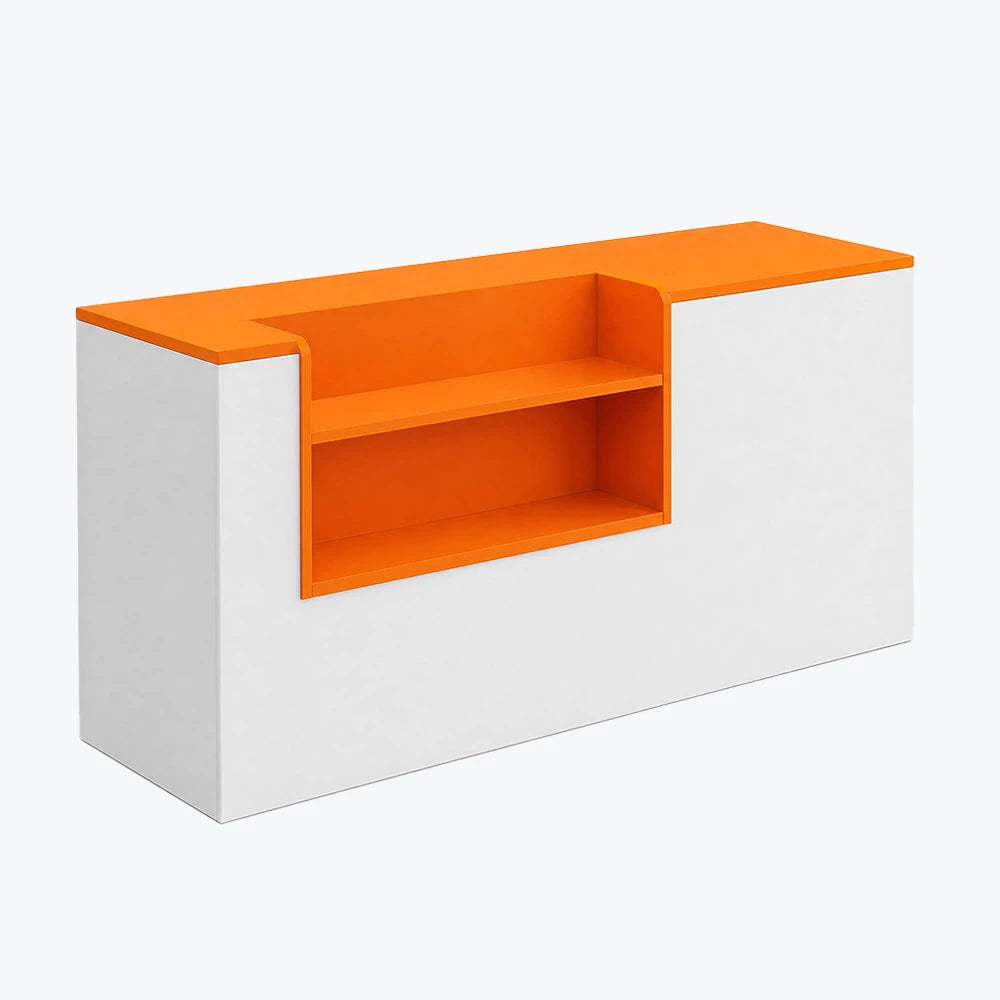 Modern Retail Checkout Counter with Display Shelf Affordable Sales Desk ANZHAP-JDT-2043-mainpictures 14