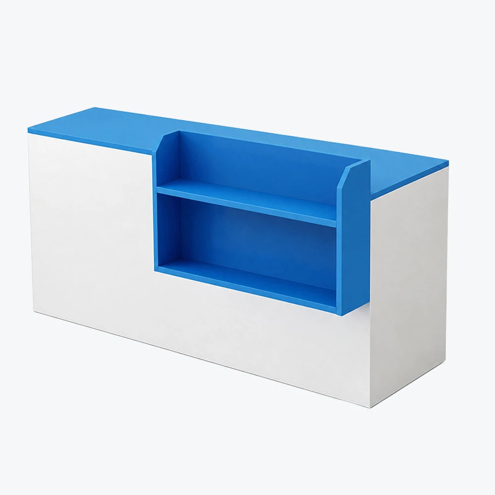 Modern Retail Checkout Counter with Display Shelf Affordable Sales Desk ANZHAP-JDT-2043-mainpictures 17