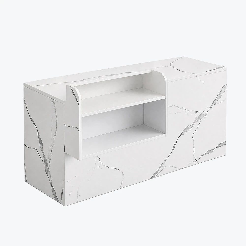 Modern Retail Checkout Counter with Display Shelf Affordable Sales Desk ANZHAP-JDT-2043-mainpictures 3