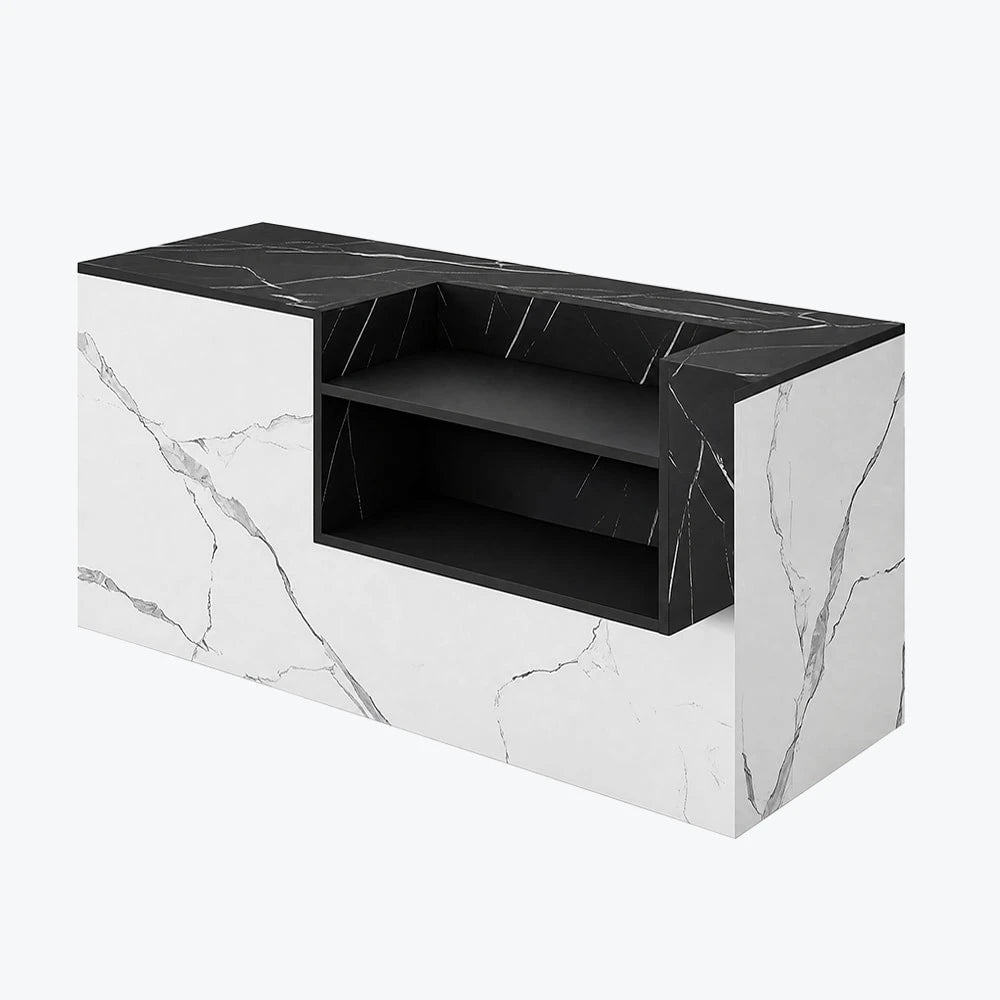 Modern Retail Checkout Counter with Display Shelf Affordable Sales Desk ANZHAP-JDT-2043-mainpictures 6