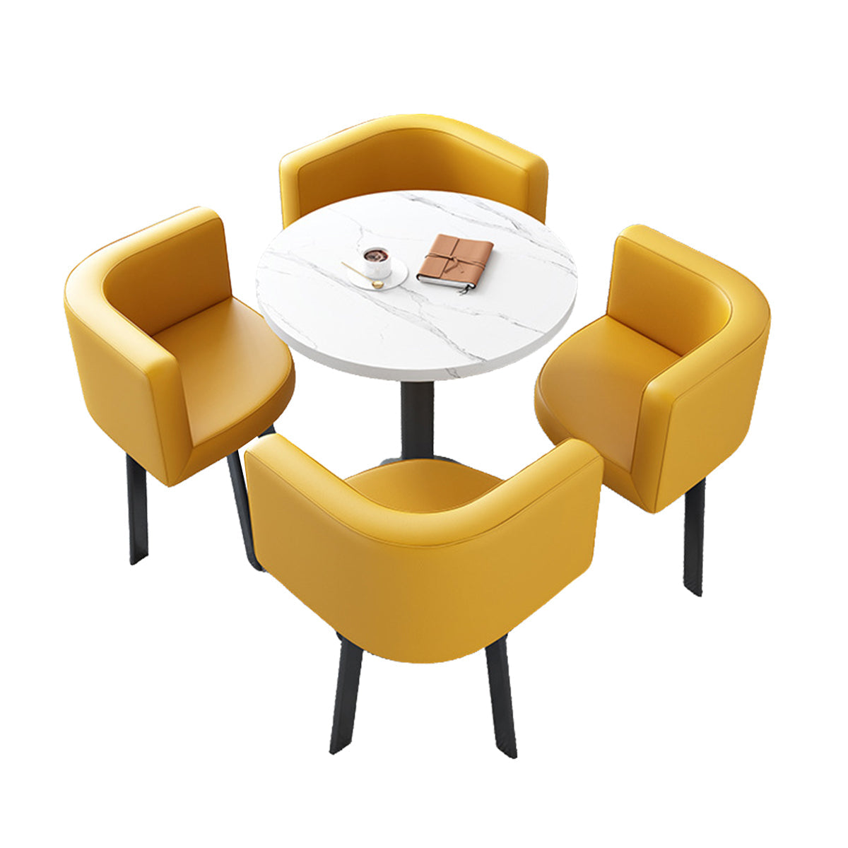 Modern Round Nesting Table and 4 Chairs Set for Office Cafes - ANZHAP JDZH-2022 Main picture 24